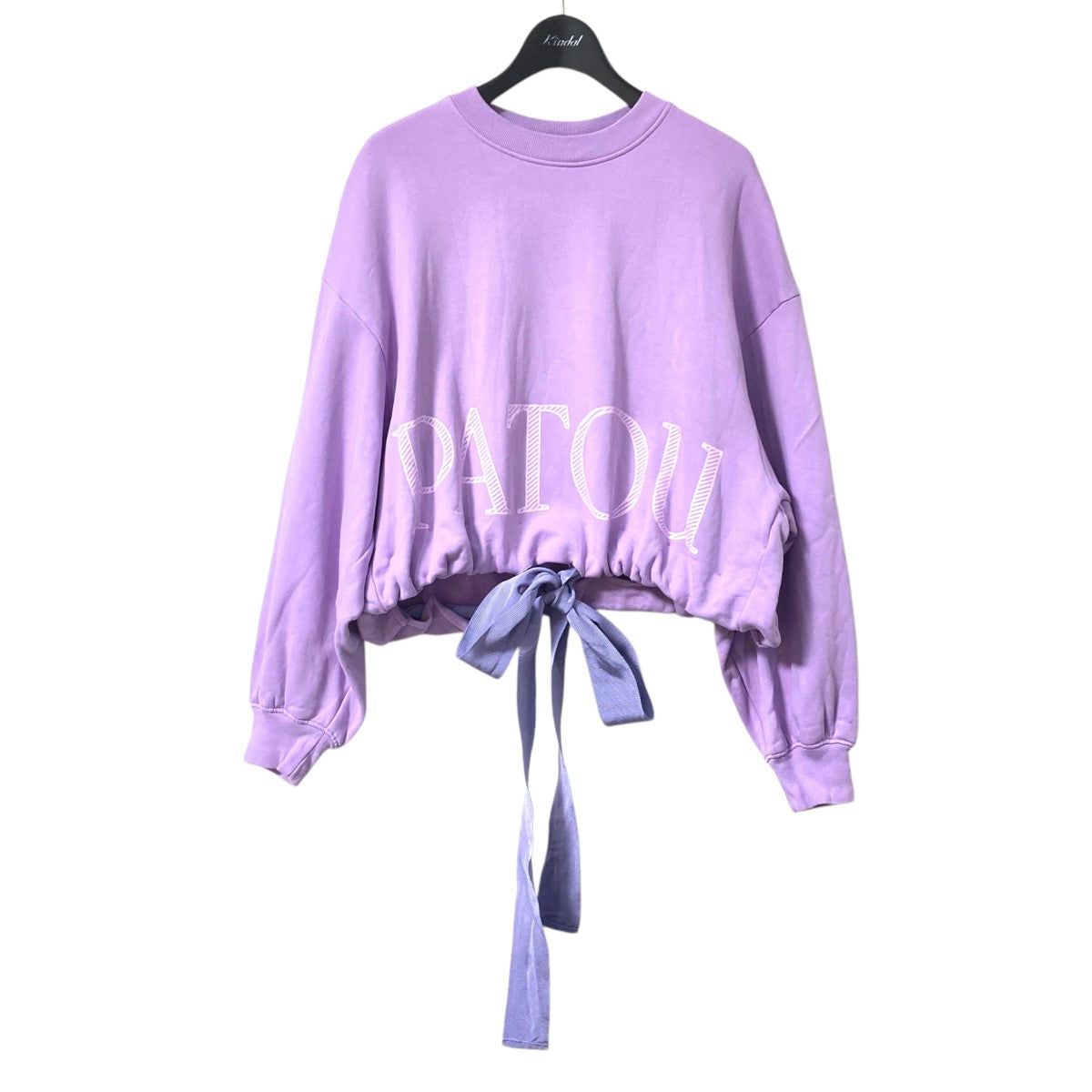PATOU パトゥ Tシャツ 半袖 ロゴ コットン 人気 パープル（patou
