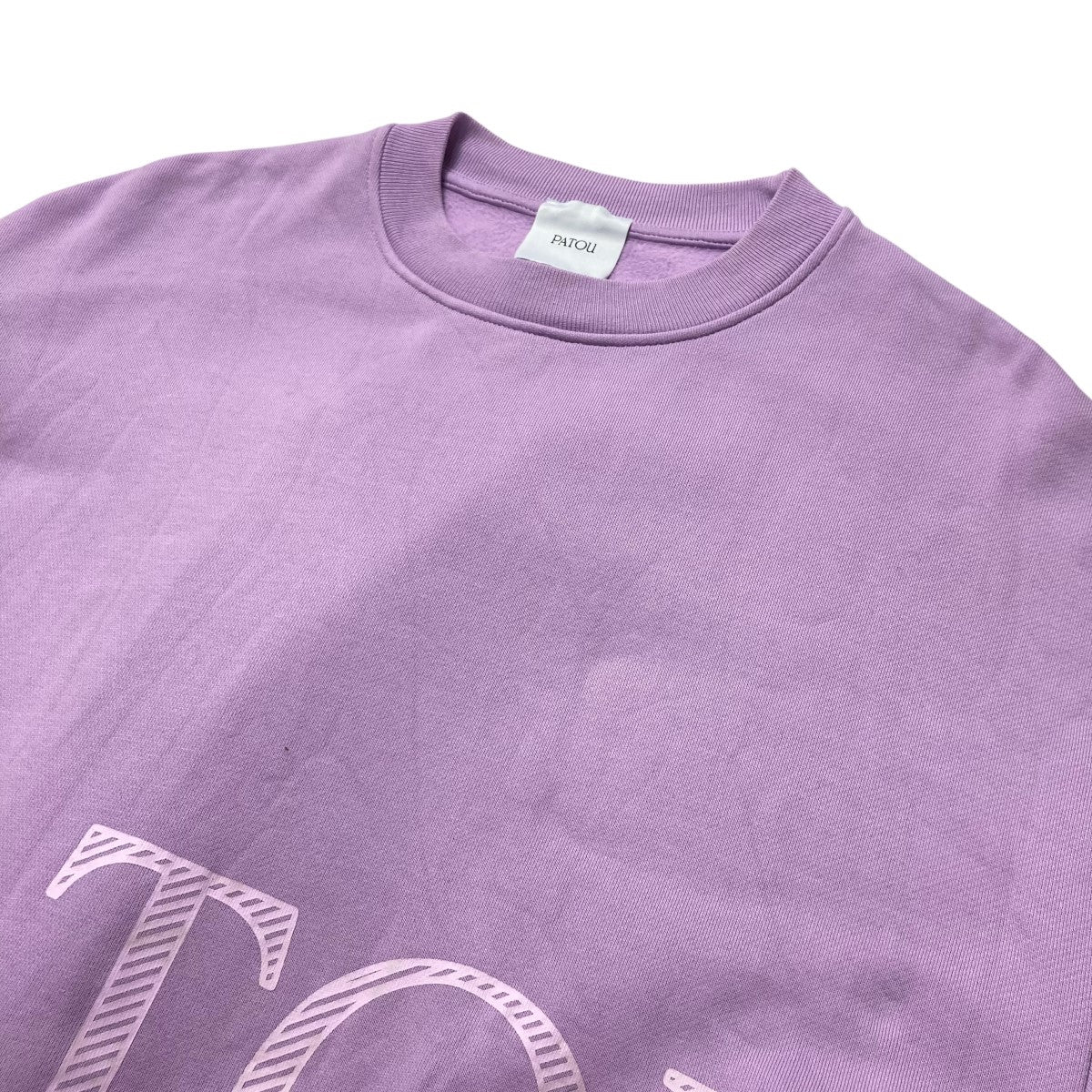 美品✨パトゥ オーガニックコットンクロップド ドローストリングスウェット ロゴ Patou(パトゥ) オーガニックコットン クロップド ドローストリング