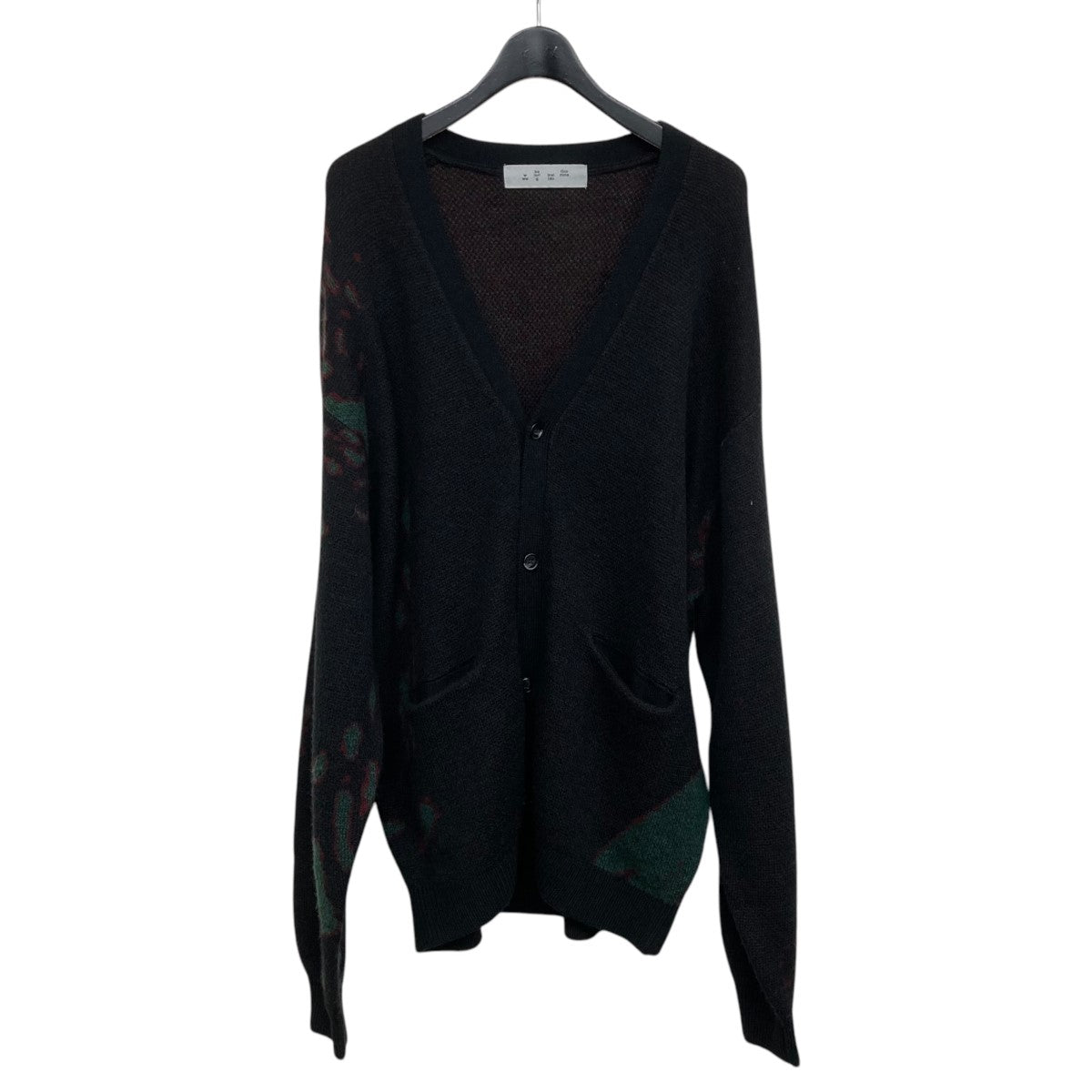 JACQUARD WOOL CARDIGANニットカーディガン