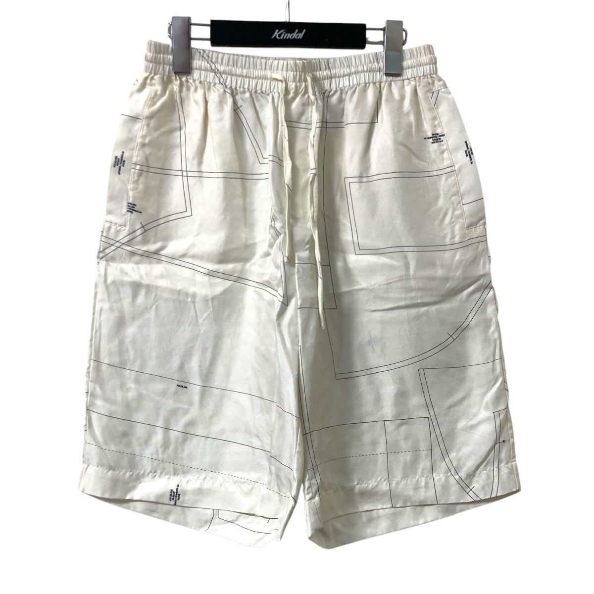 Silk elastic waistband shortsシルクハーフパンツBFS 14130 A