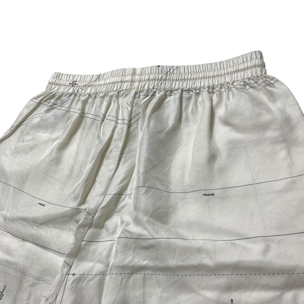 Silk elastic waistband shortsシルクハーフパンツBFS 14130 A