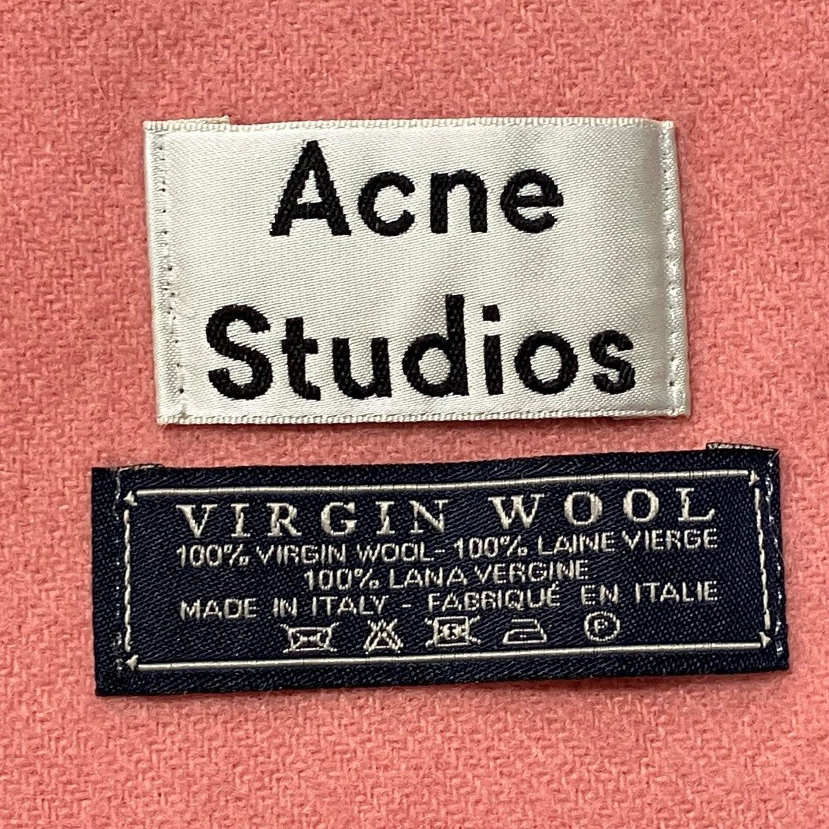 ACNE STUDIOS(アクネストゥディオズ) フリンジマフラー ピンク サイズ
