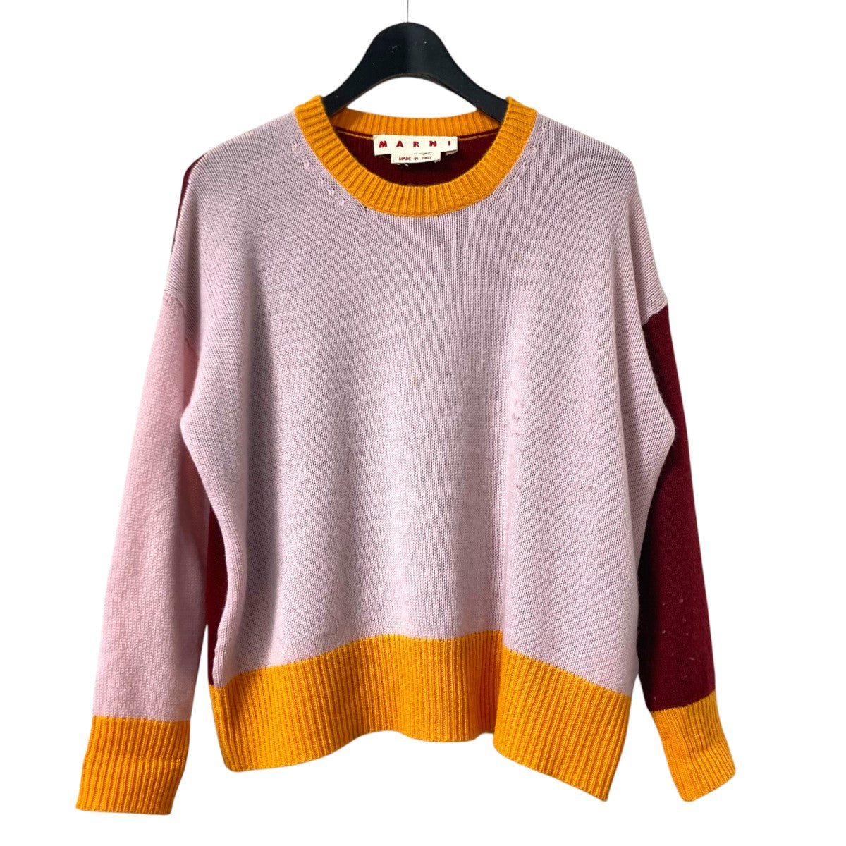 マルニ MARNI 23AW ニット GCMD0315Q1 ピンク サイズ：38 MARNI(マルニ) 23AWニットGCMD0315Q1 GCMD0315Q1 ピンク サイズ