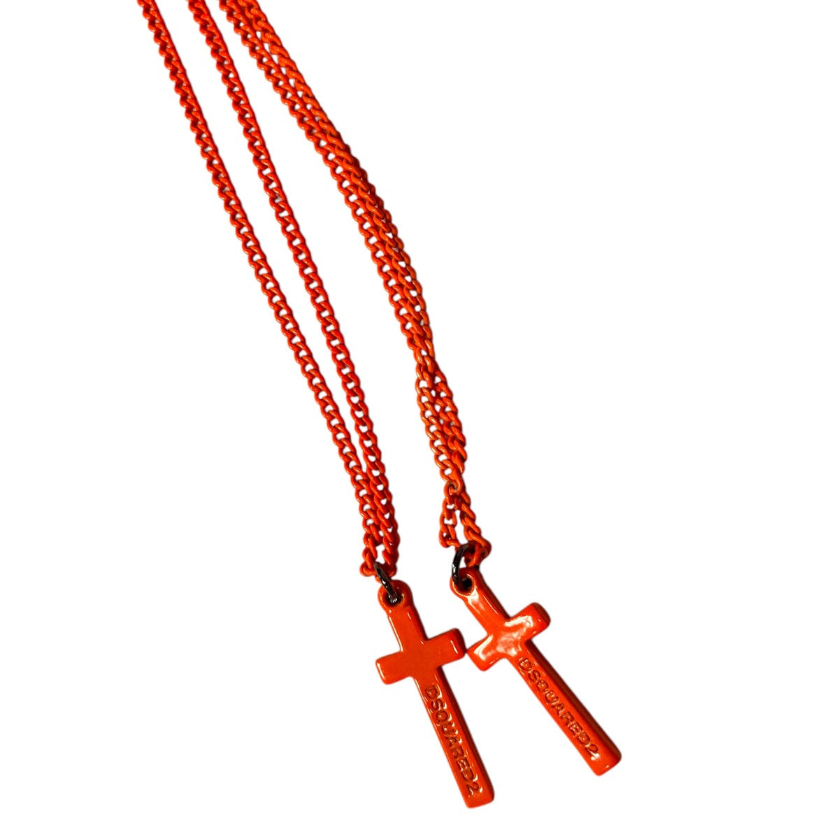 DSQUARED2 クロスネックレスダブルクロストップネックレス 古着・中古-2枚目のアイテム画像