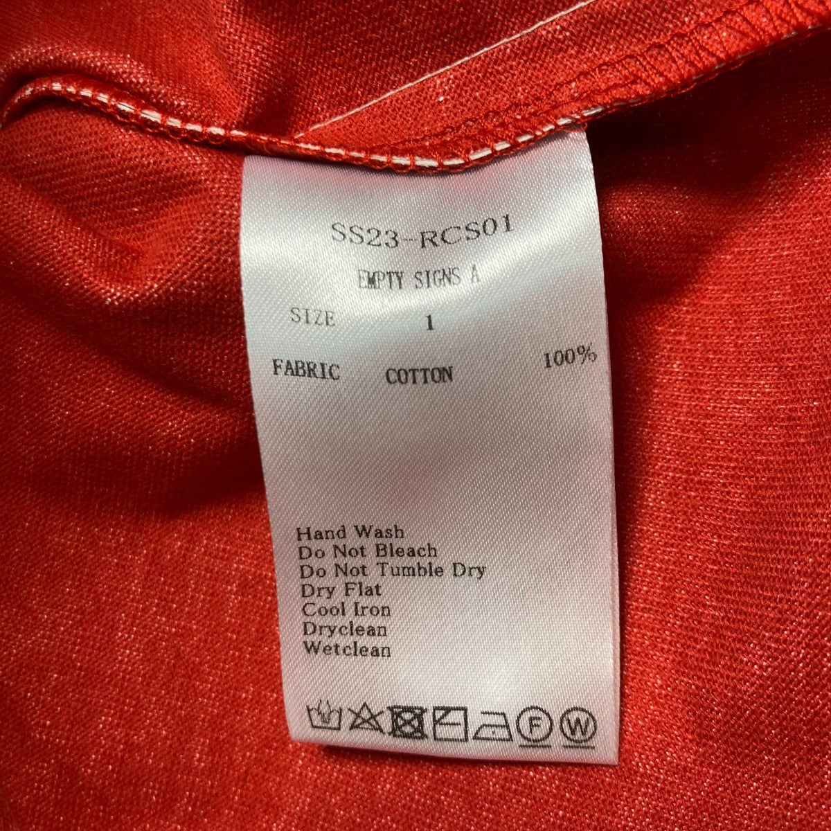 Randy 23SSEMPTY SIGNS A長袖TシャツSS23-RCS01 古着・中古-7枚目のアイテム画像