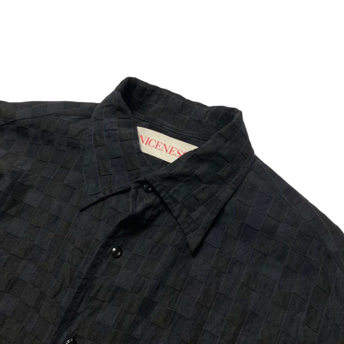 Niceness 22SS SLY アートチェックシャツ COMOLI - 新品22ss NICENESS SLY アートチェックシャツ Mの通販