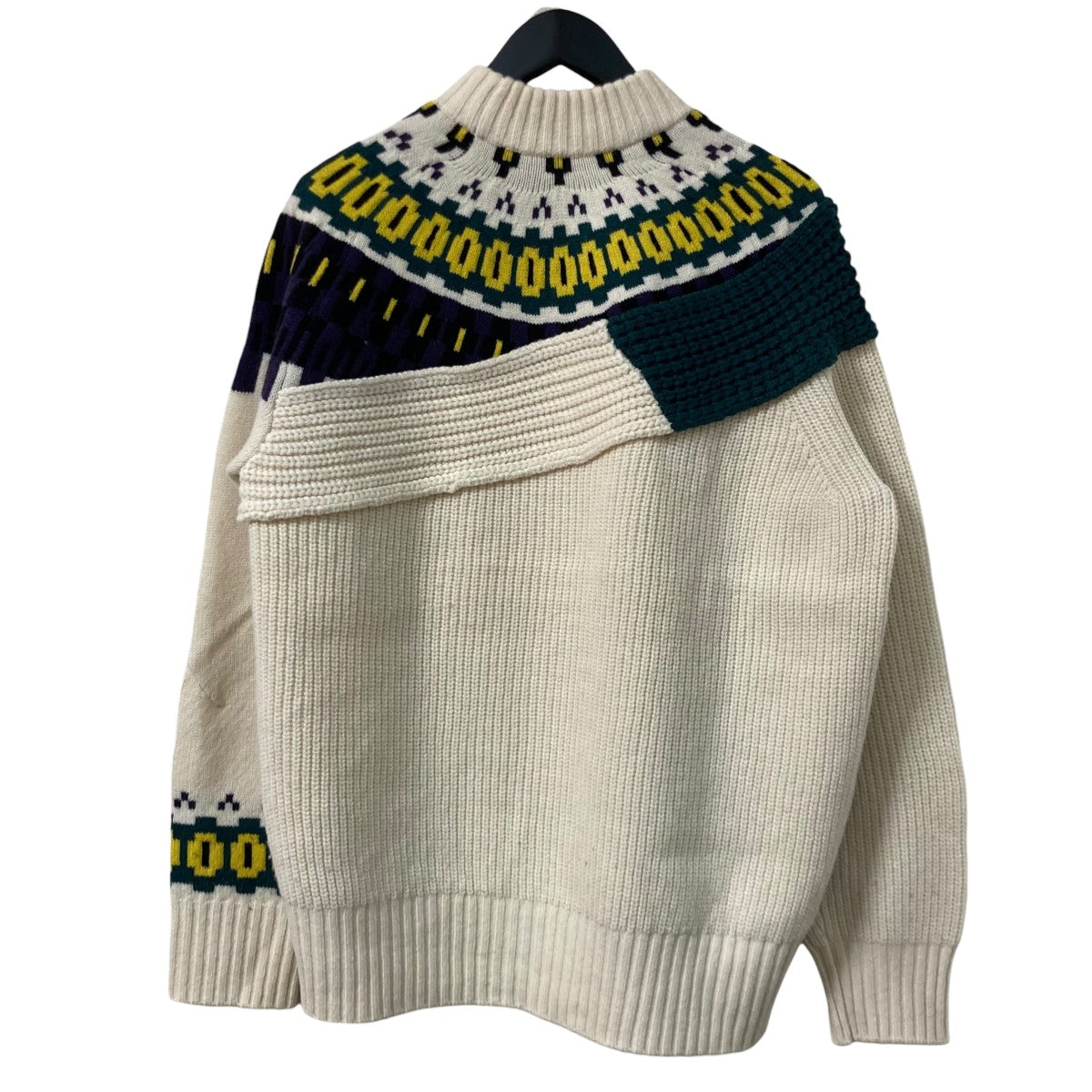 sacai(サカイ) 21AWWool Knit Pulloverデザインニット21-02610M 21