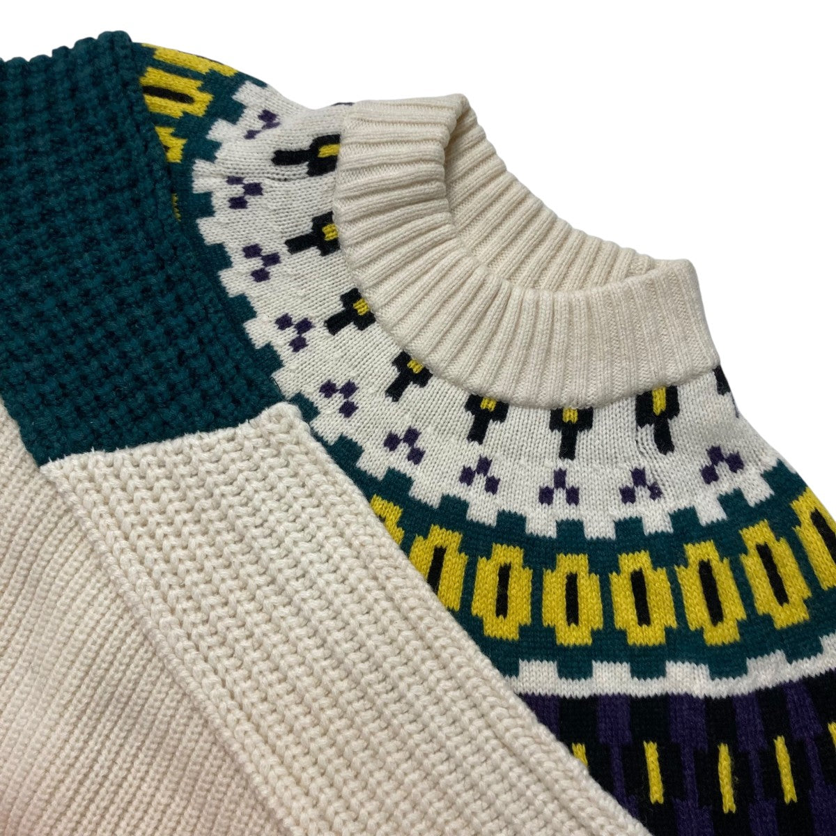 sacai(サカイ) 21AWWool Knit Pulloverデザインニット21-02610M 21