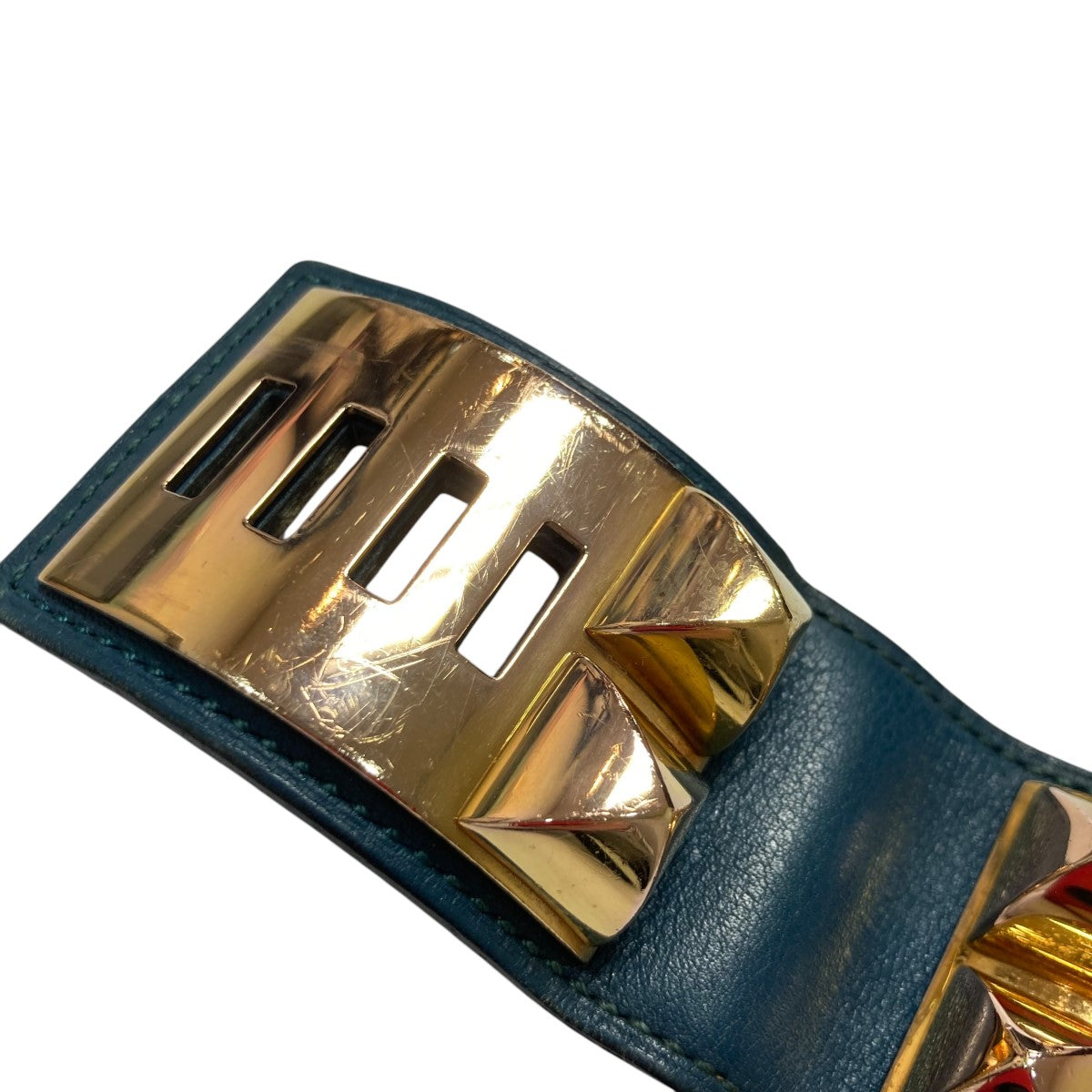 HERMES(エルメス) T刻印コリエドシアン ブレスレット ネイビー｜【公式  