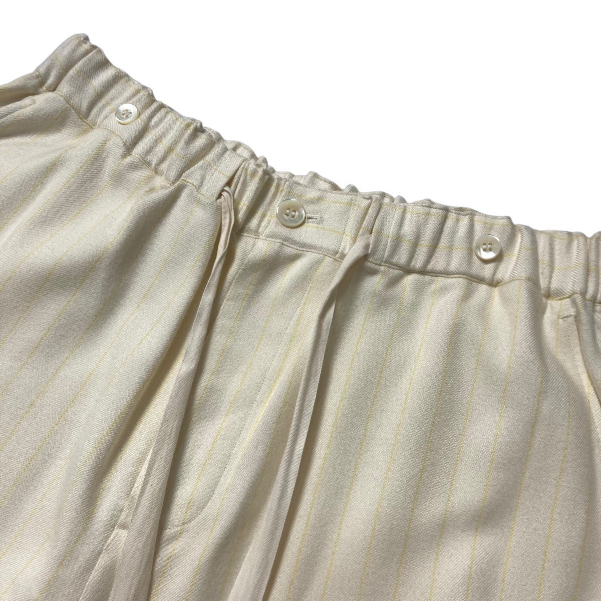 25SS SILK STRIPE APRON EASY PANTS シルクストライプエプロンイージーパンツ MID25SS PT03C