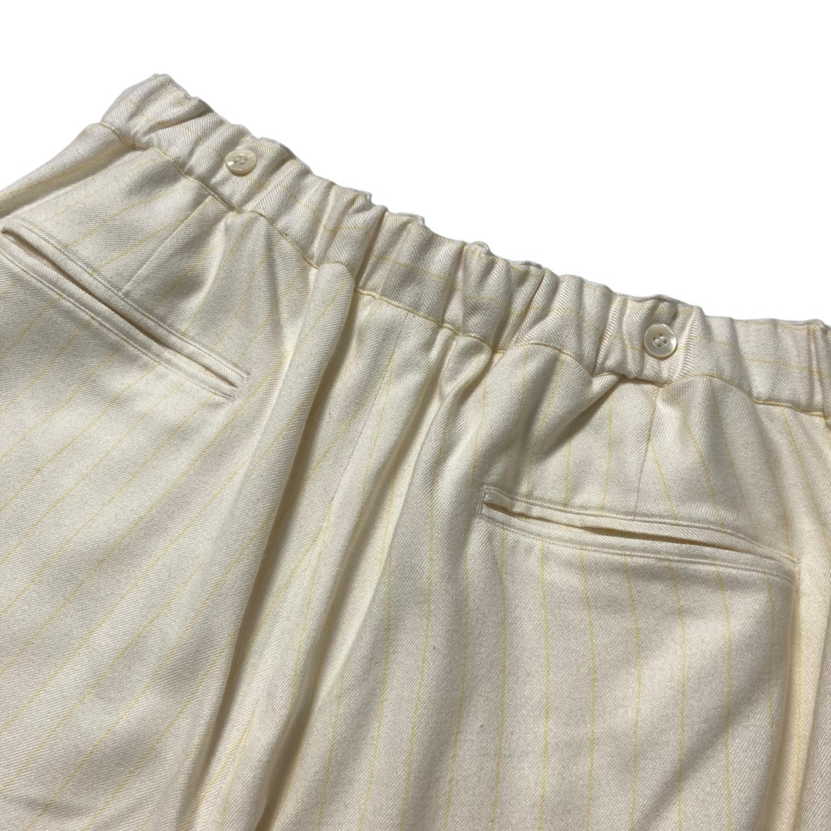 25SS SILK STRIPE APRON EASY PANTS シルクストライプエプロンイージーパンツ MID25SS PT03C