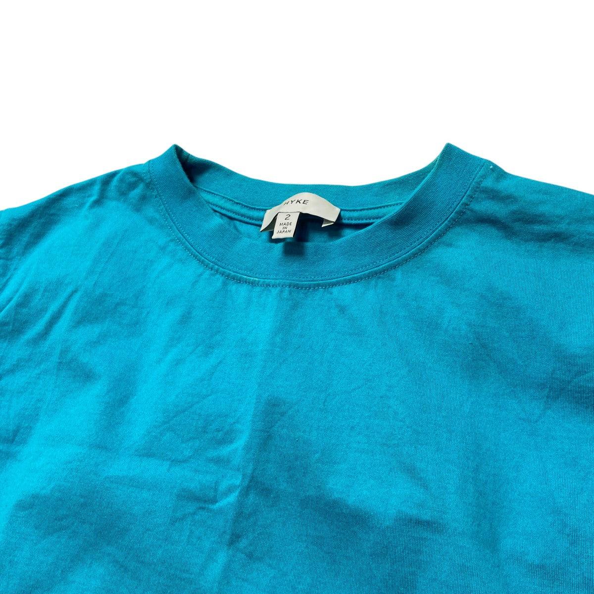 HYKE◆ULTRA SUEDE/ノースリーブカットソー/1/ポリエステル/BLU HYKE◇ULTRA SUEDE/ノースリーブカットソー/1/ポリエステル/BLU
