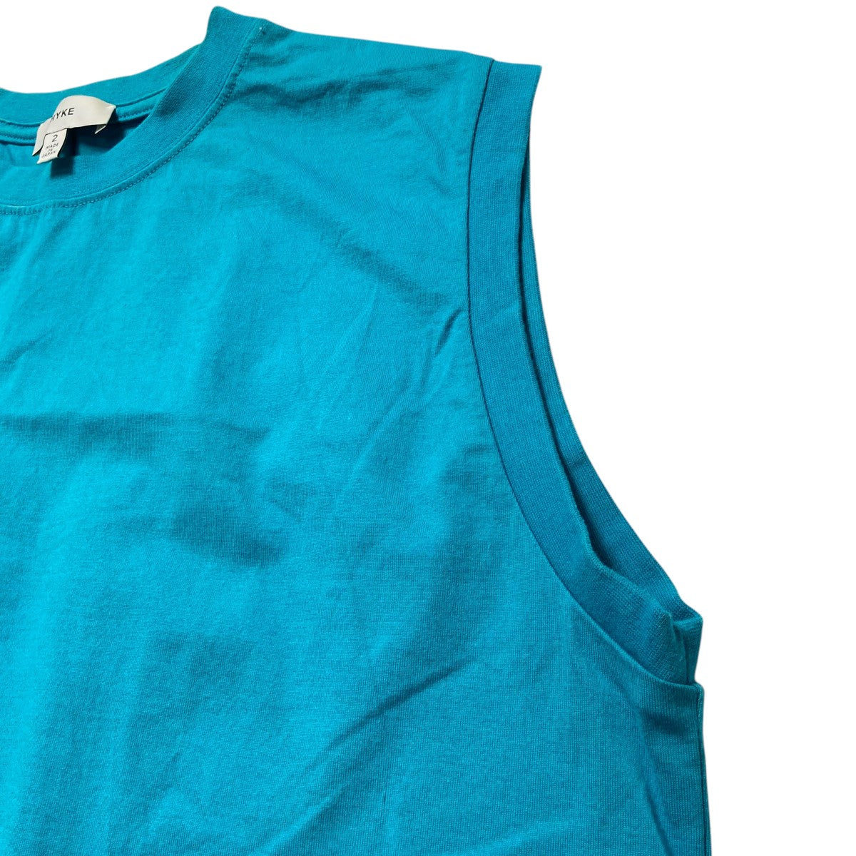 22SSSLEEVELESS TEE BIG FITコットンノースリーブカットソー221 12292