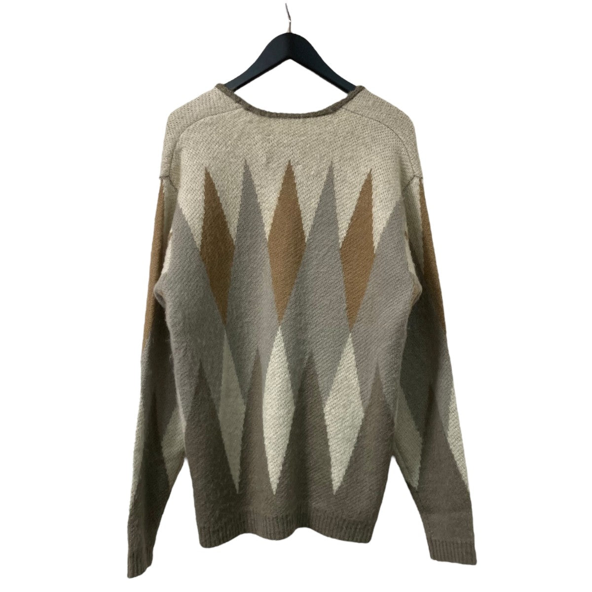 TOWN CRAFT ARGYLE JACQUARD 70S CARDIGANニットカーディガン 古着・中古-2枚目のアイテム画像