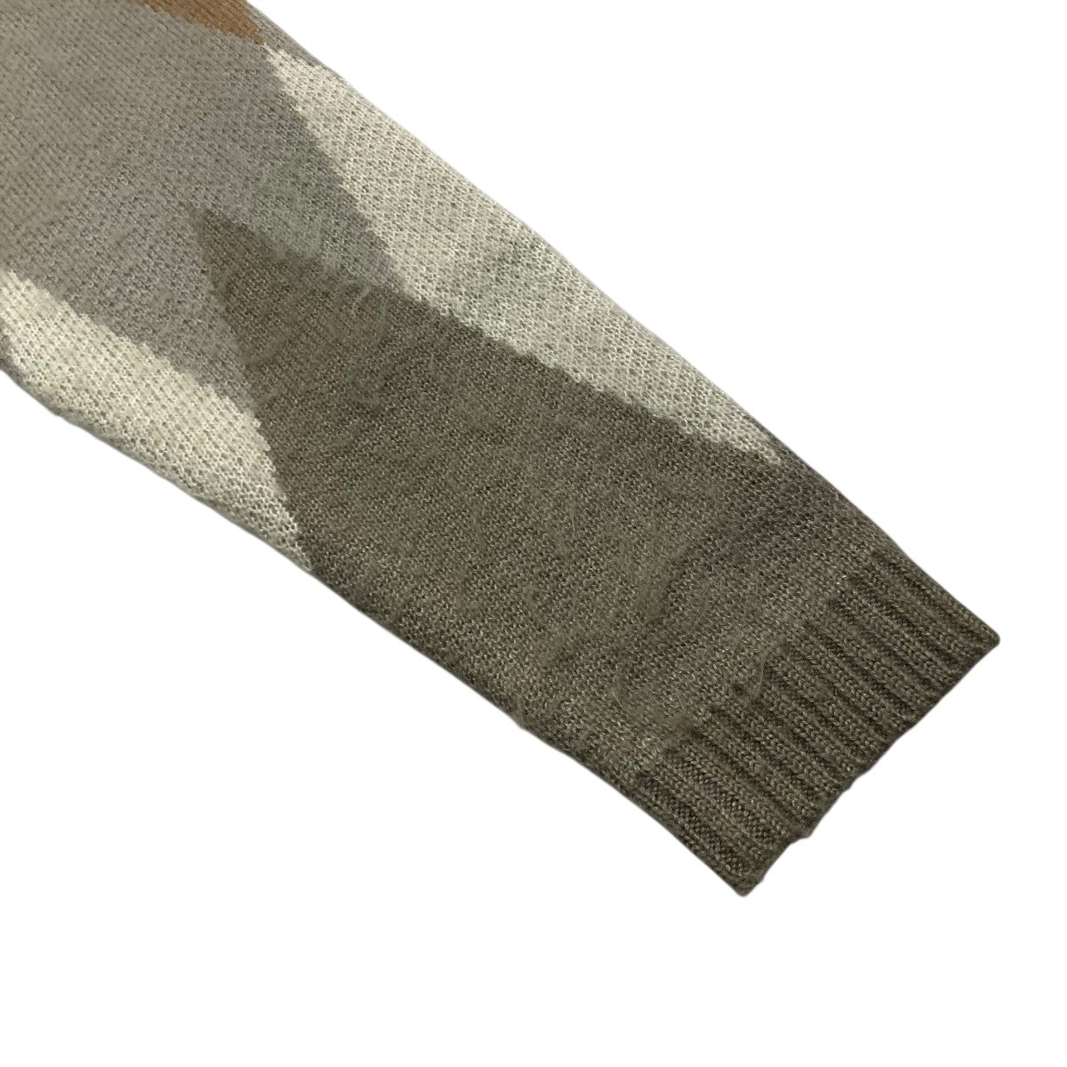 TOWN CRAFT ARGYLE JACQUARD 70S CARDIGANニットカーディガン 古着・中古-4枚目のアイテム画像