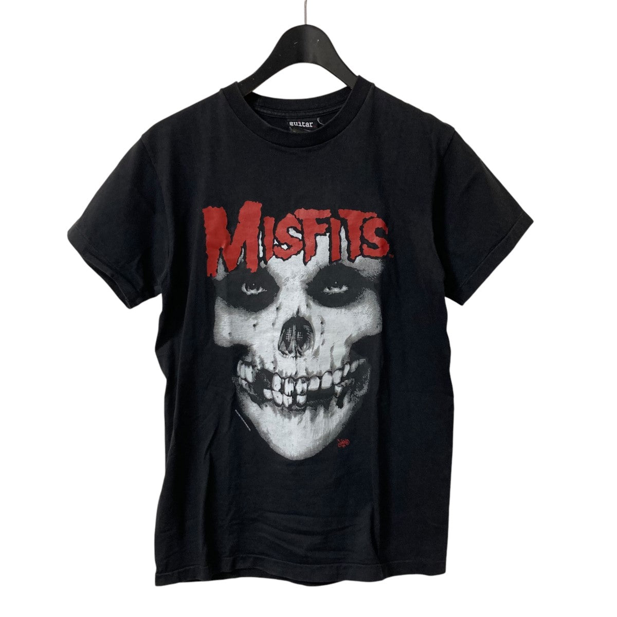 MISFITS 1996 guitarタグフロントプリントバンドTシャツ