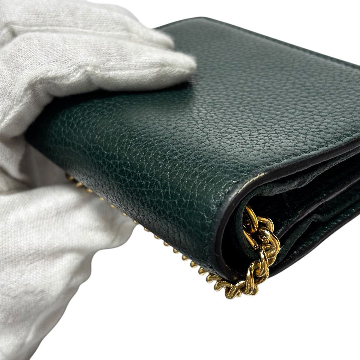 GUCCI(グッチ) チェーン付財布 57066042184 グリーン｜【公式