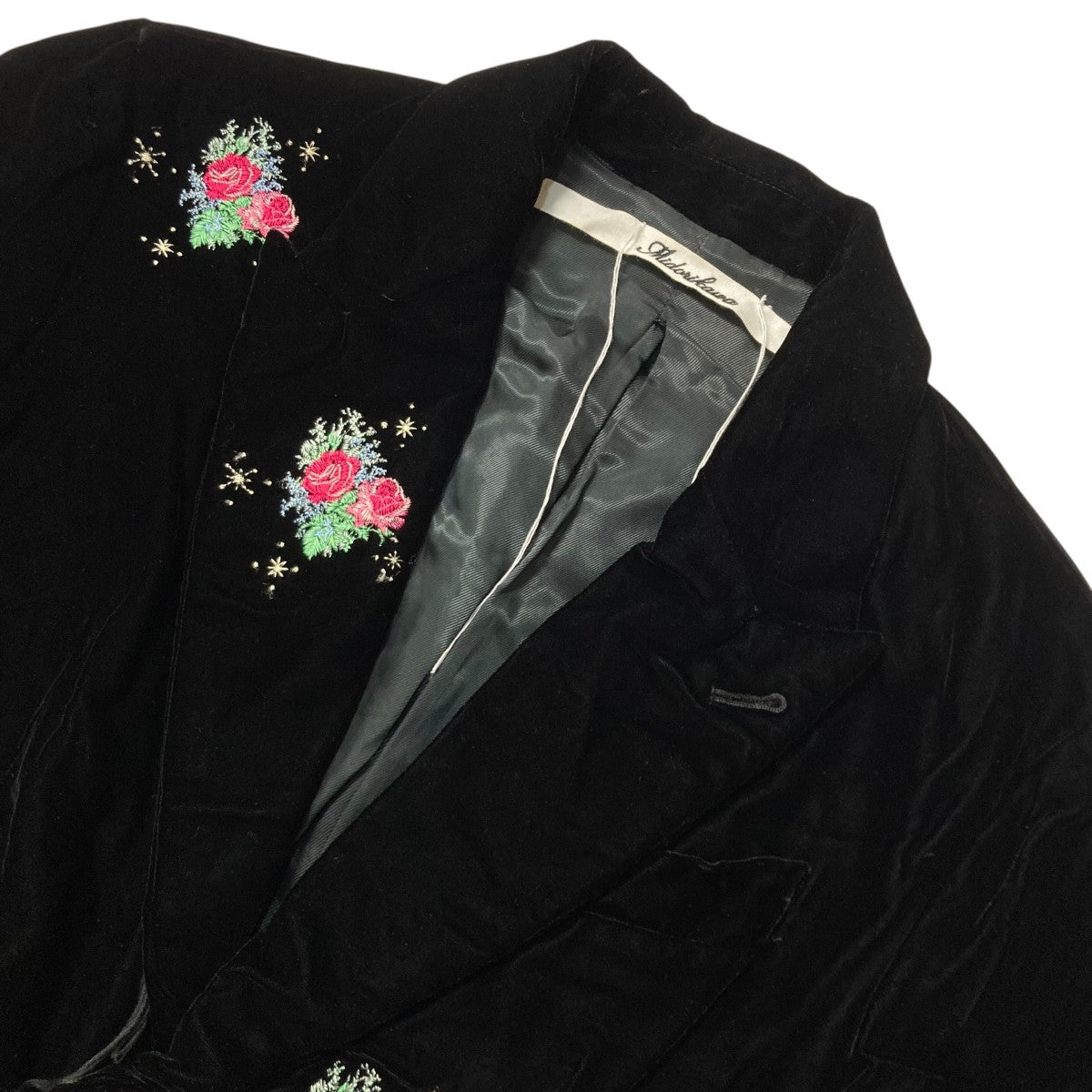 23AWVelvet Embroidery Jacket刺繍ベロアテーラードジャケットMID23AW JK03