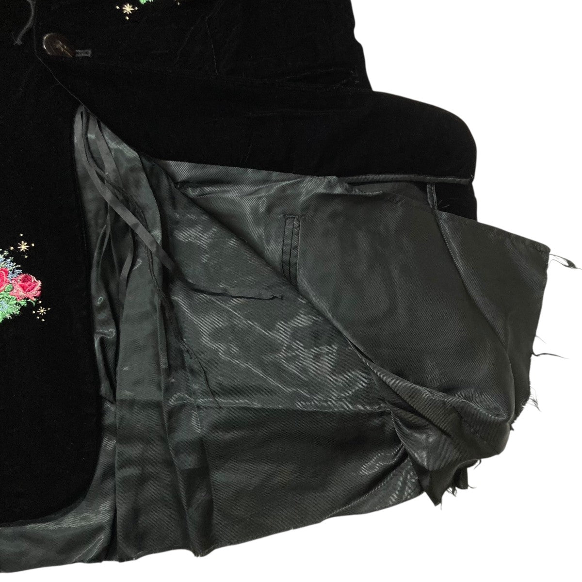 23AWVelvet Embroidery Jacket刺繍ベロアテーラードジャケットMID23AW JK03