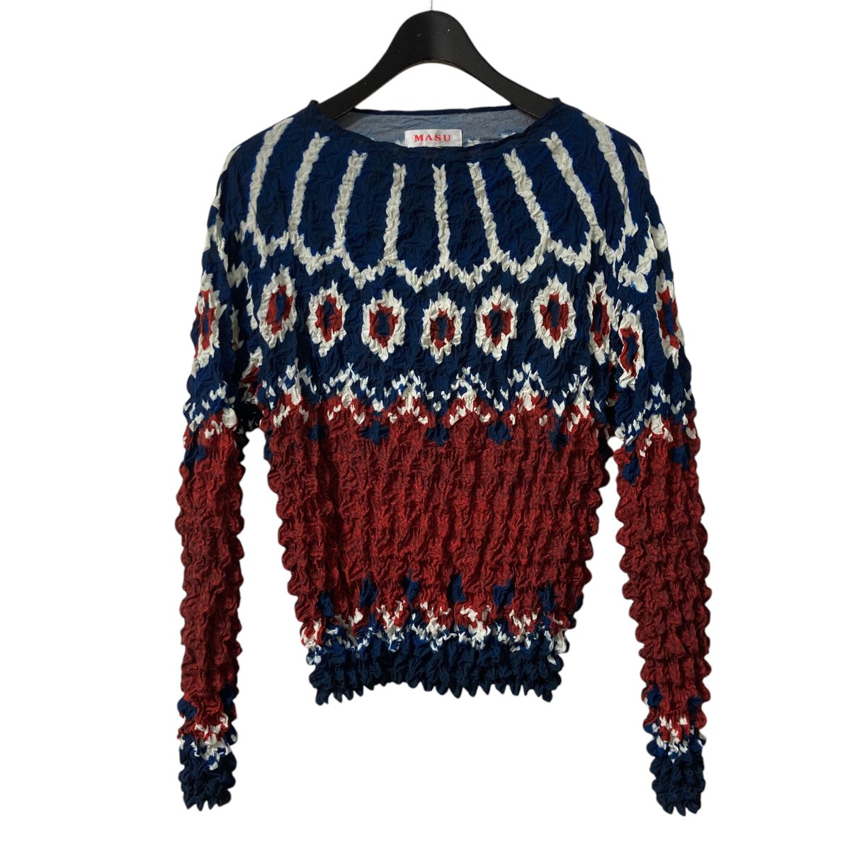 22AWPOPCORN NORDIC SWEATERロングスリーブポップコーンカットソーMVFW CS0122