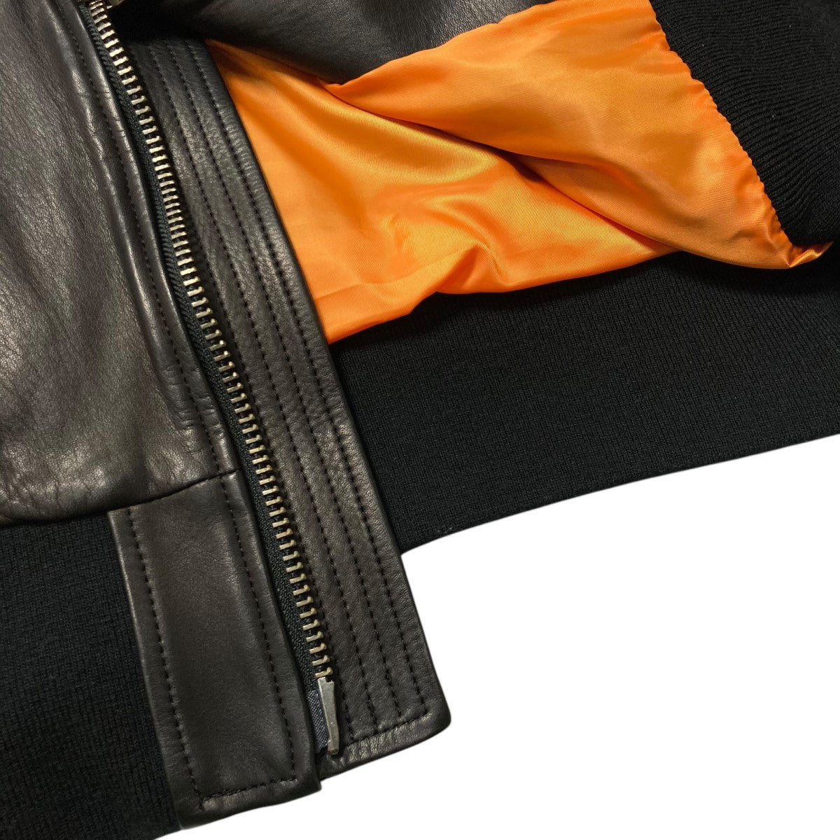 【週末限定価格】ripvanwinkle　RB-513 MA-1 LEATHER ripvanwinkle(リップヴァンウィンクル) 23AWMA-1 LEATHER JACKETレザー