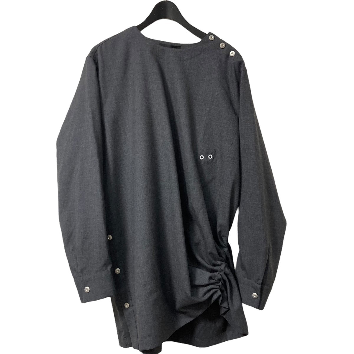 25SSCINCHED SHIRTギャザリングチュニックブラウスOA SS25 SHR 104 01