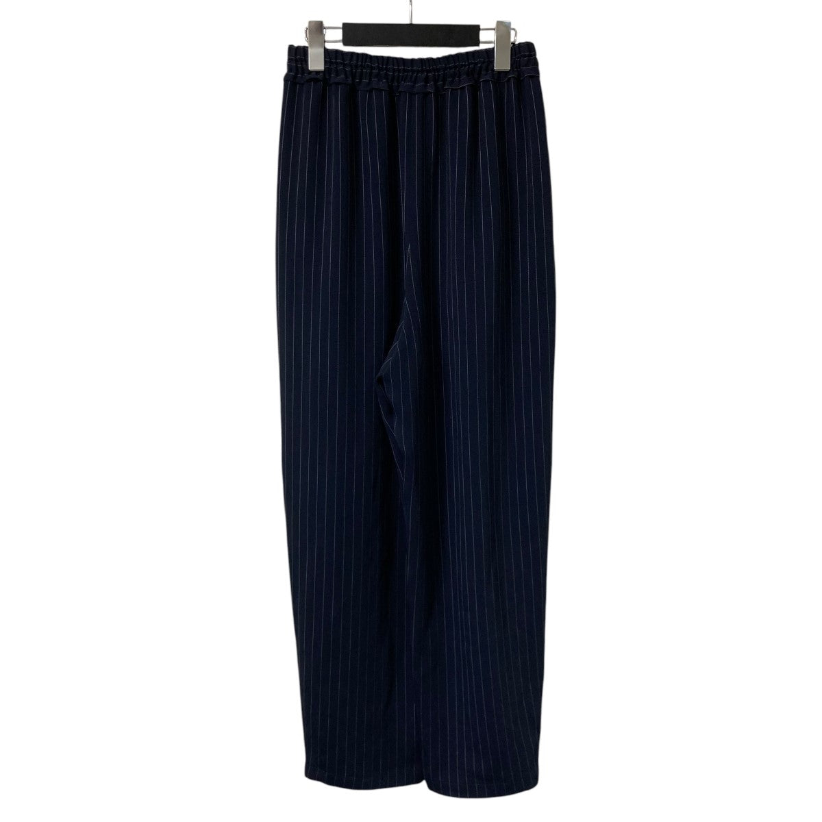 ENFOLD(エンフォルド) STRIPE RELAX EGG WIDE−PANTS ストライプ