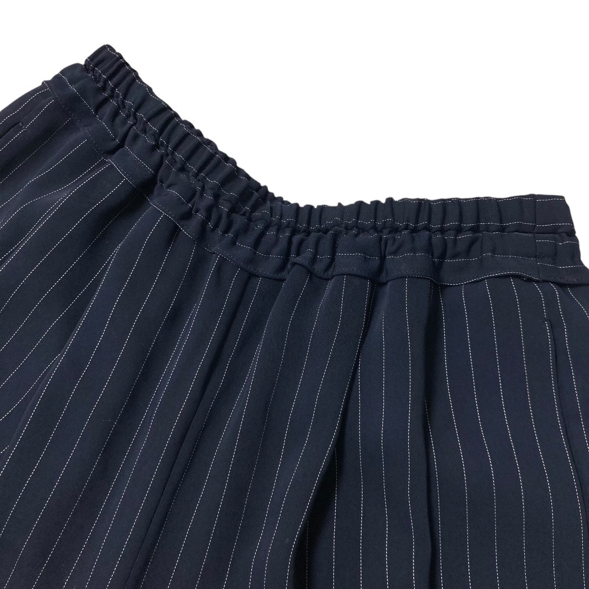 STRIPE RELAX EGG WIDE−PANTS ストライプイージースラックスパンツ 300HS231 0850