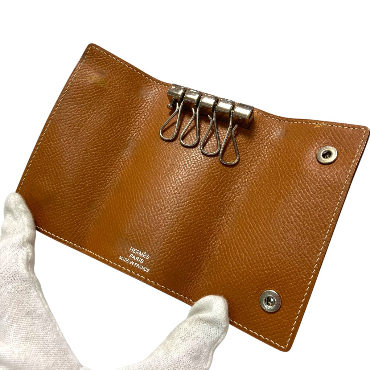HERMES セリエ 4連 キーケース □L刻印キーケース 古着・中古-3枚目のアイテム画像
