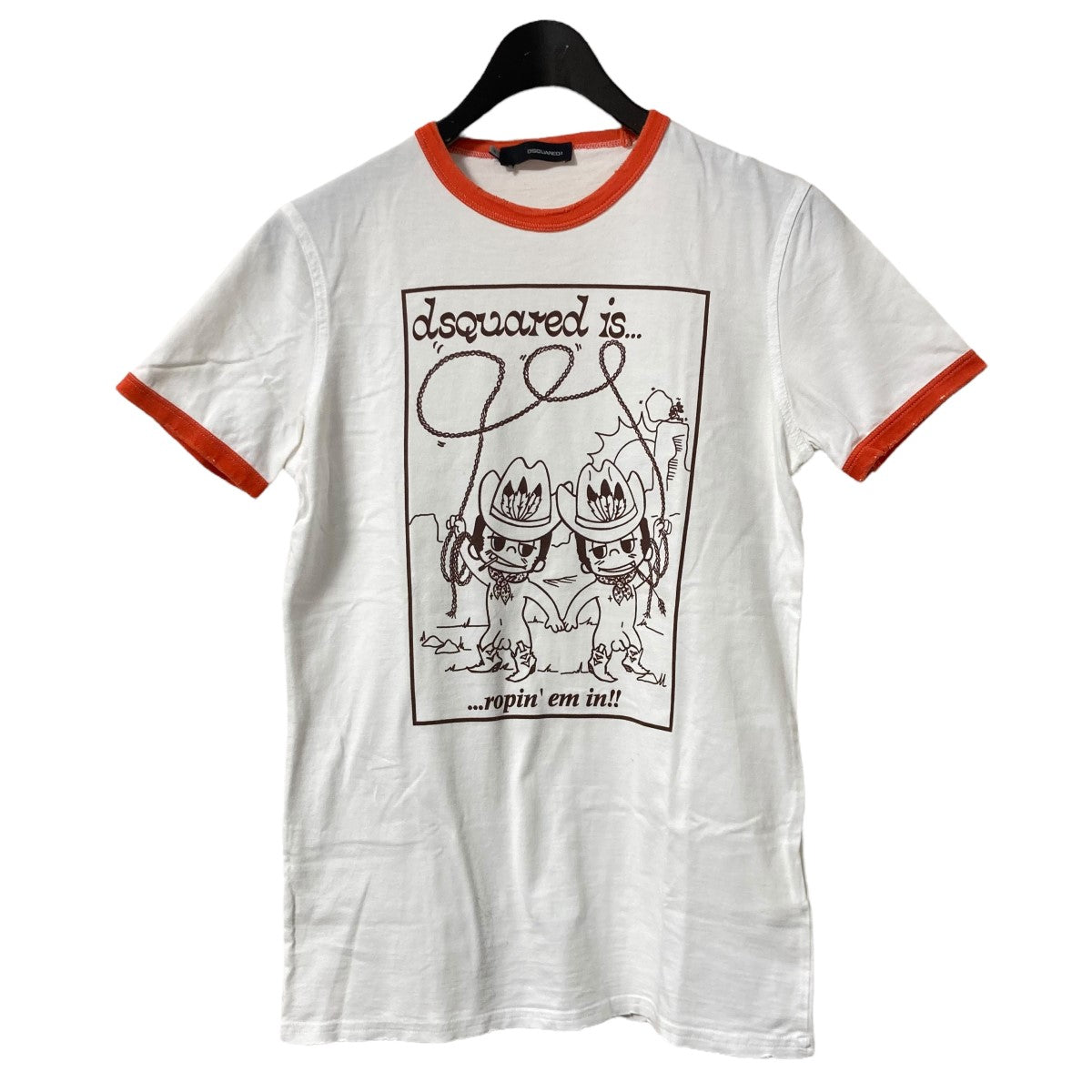 DSQUARED2 - DSQUARED2 半袖 リンガー Tシャツ イタリア製