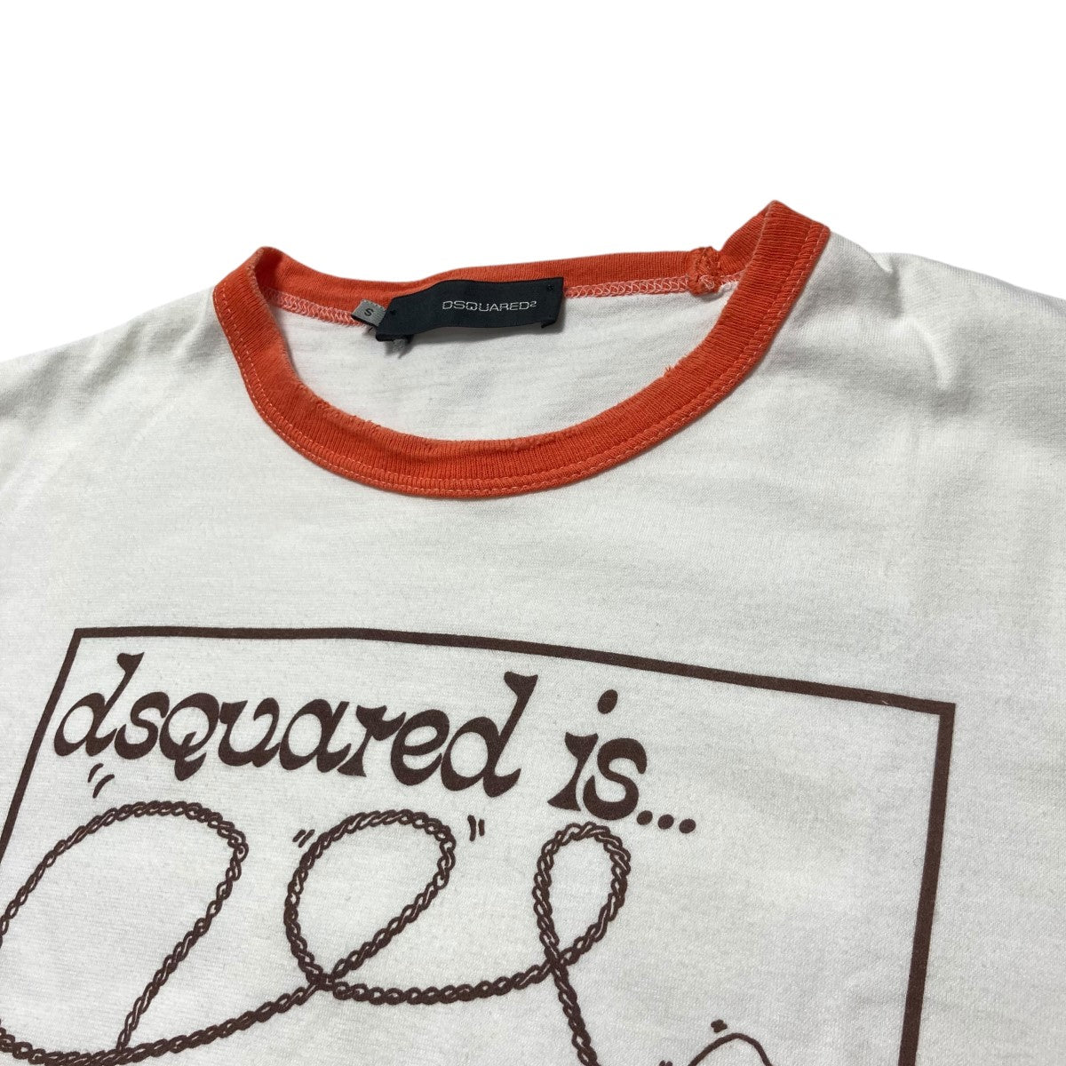 DSQUARED2 - DSQUARED2 半袖 リンガー Tシャツ イタリア製