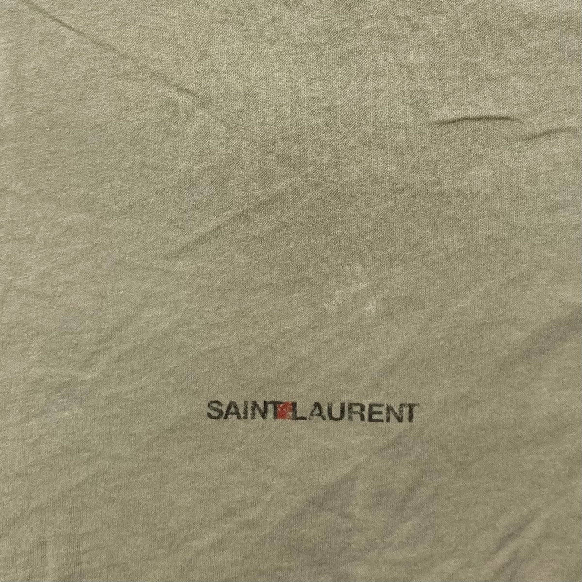 サンローランパリ Saint Laurent Paris コットンロゴＴシャツ 648102 ベージュ サイズ：S Saint Laurent Paris(サンローランパリ) コットンロゴTシャツ