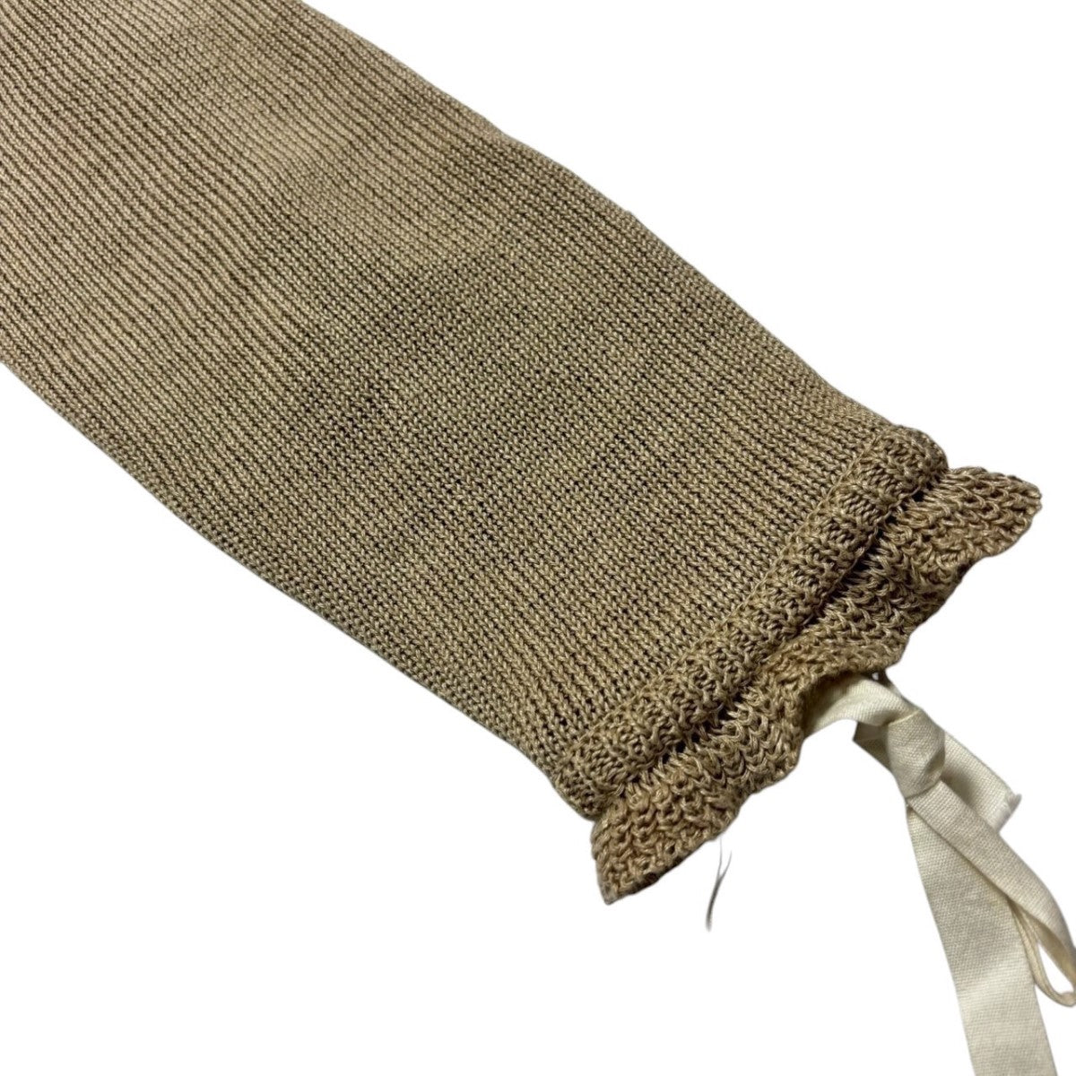 Midorikawa(ミドリカワ) 24SSLINEN KNIT CARDIGANレース使い