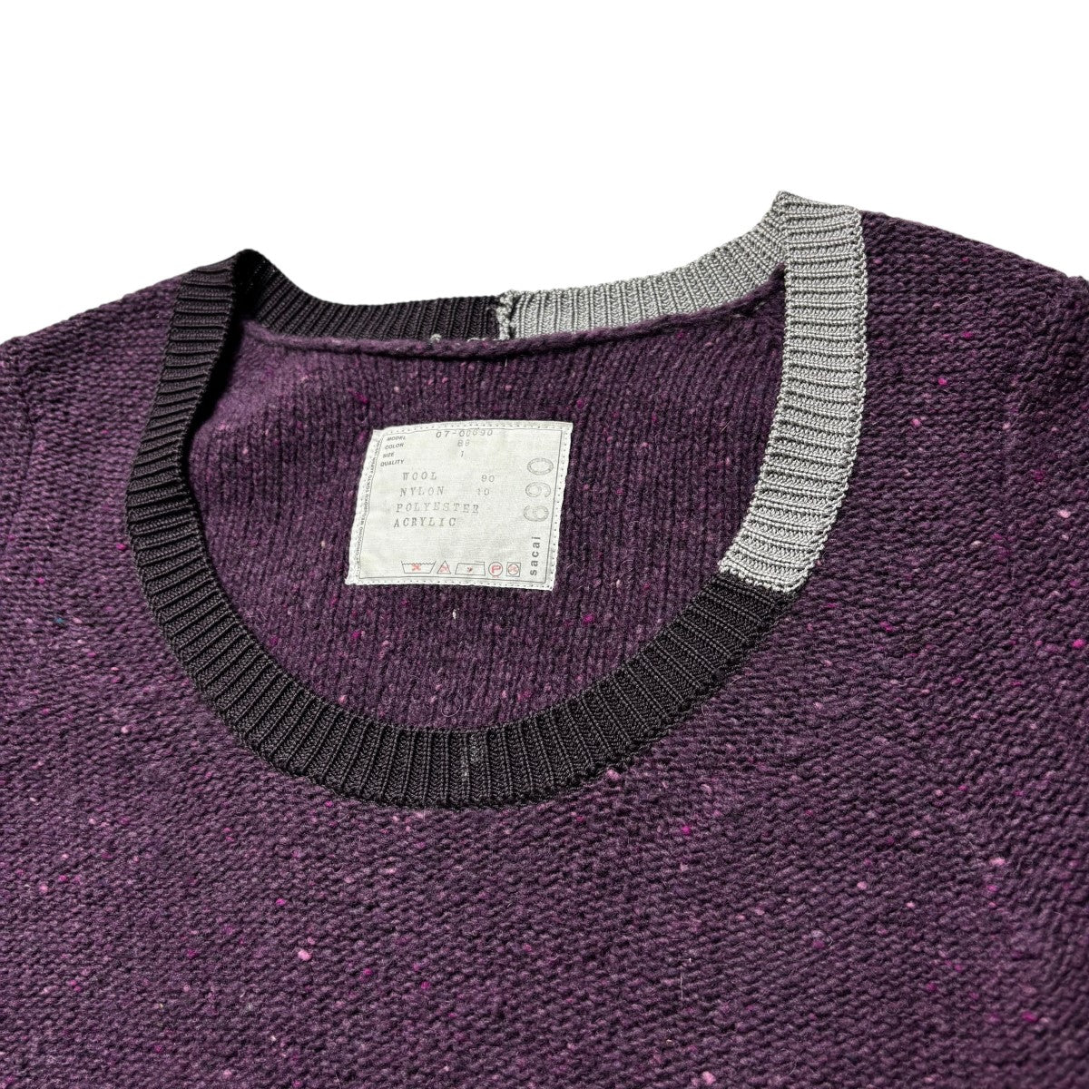 sacai　ウール90％×ナイロン10％　スパイダーキャップ sacai(サカイ) ウールメルトントラッパーキャップ23-0597S 23