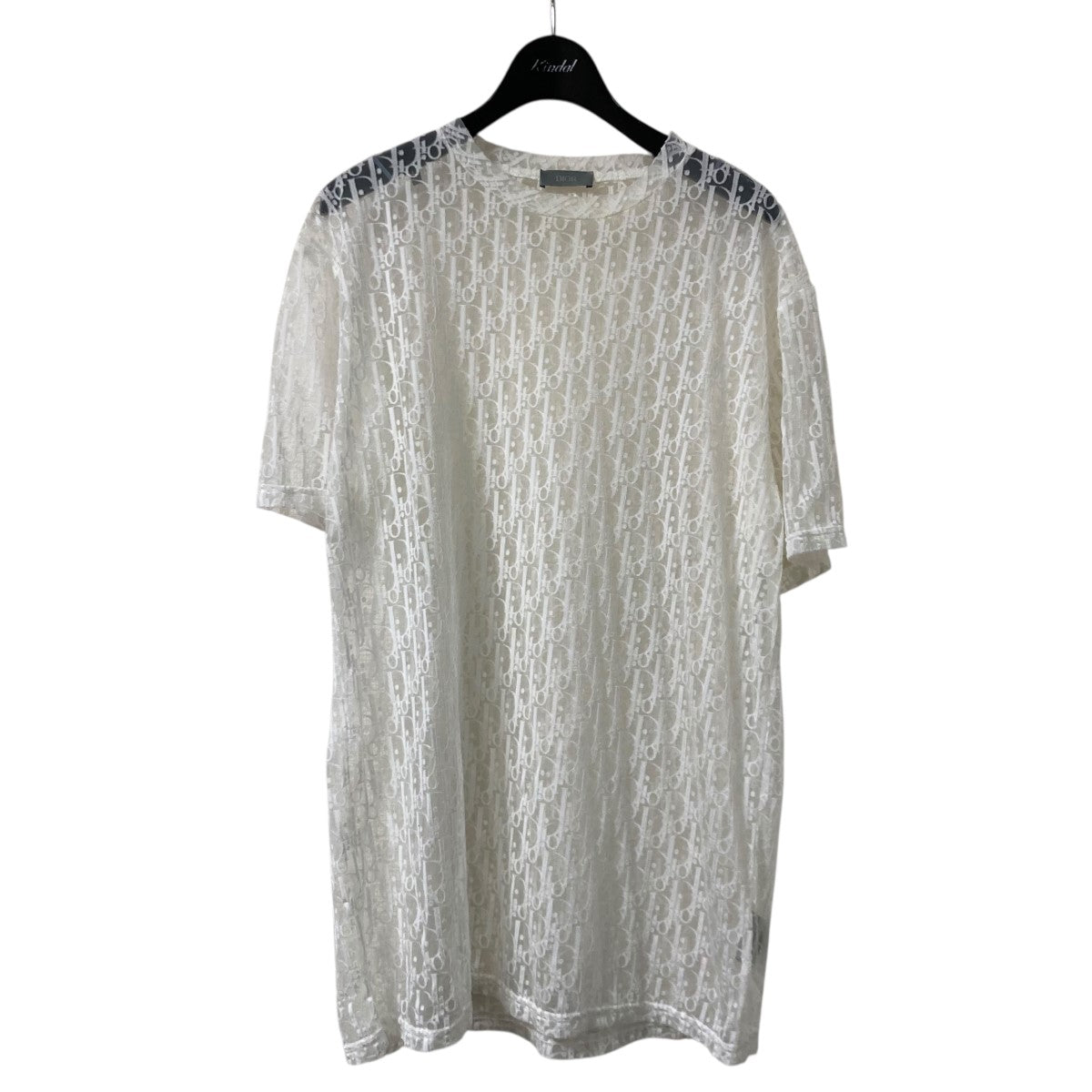 DIOR Oblique See Through Teeレースカットソー923J615A0537 古着・中古-1枚目のアイテム画像