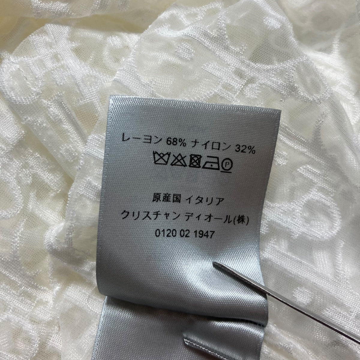 Oblique See Through Teeレースカットソー923J615A0537