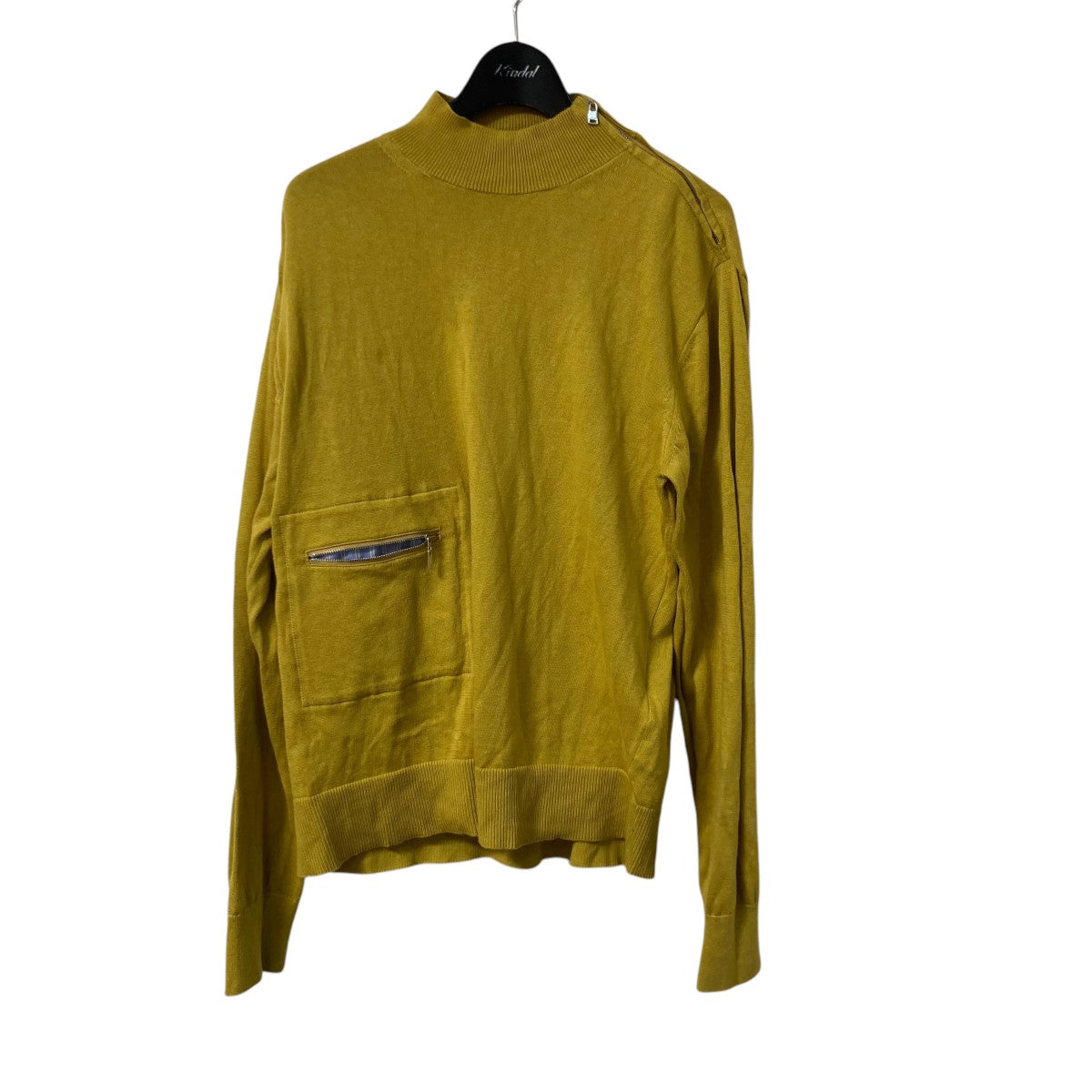 【値下げ】ADEAM Tony Sweater ジップニット 43062 UAAK0013L0 2 イエロー サイズ：S (EC) ADEAM(アディアム) Tony Sweaterジップニット43062 UAAK0013L0 2