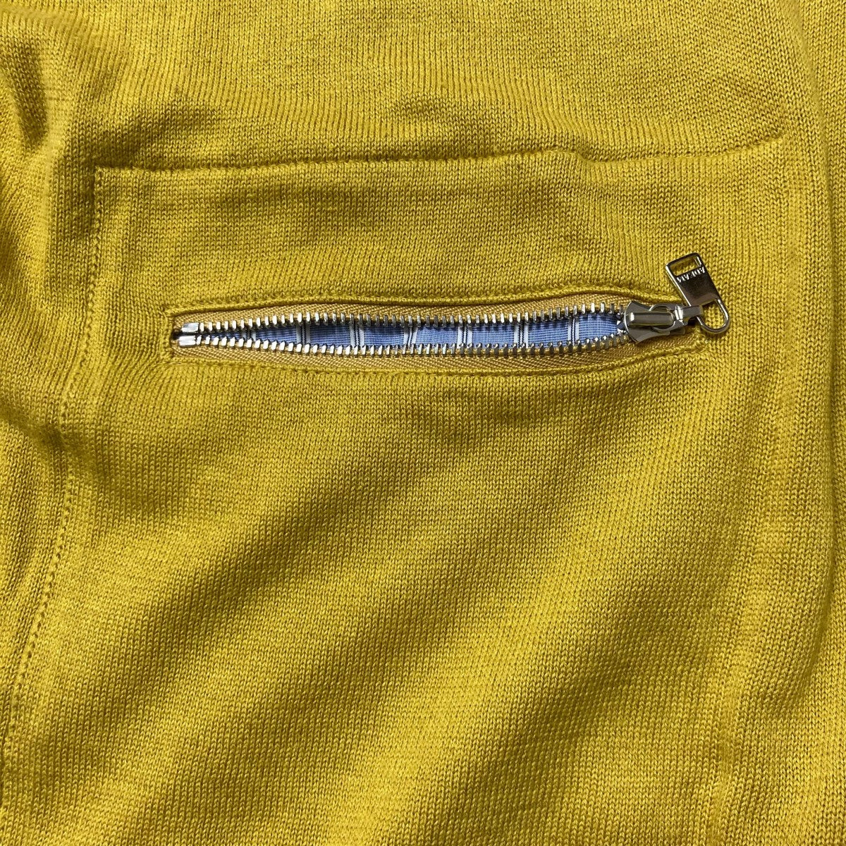 【値下げ】ADEAM Tony Sweater ジップニット 43062 UAAK0013L0 2 イエロー サイズ：S (EC) ADEAM(アディアム) Tony Sweaterジップニット43062 UAAK0013L0 2