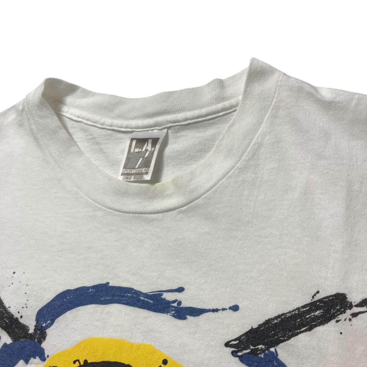 90s kenneth nolandフロントプリントTシャツ