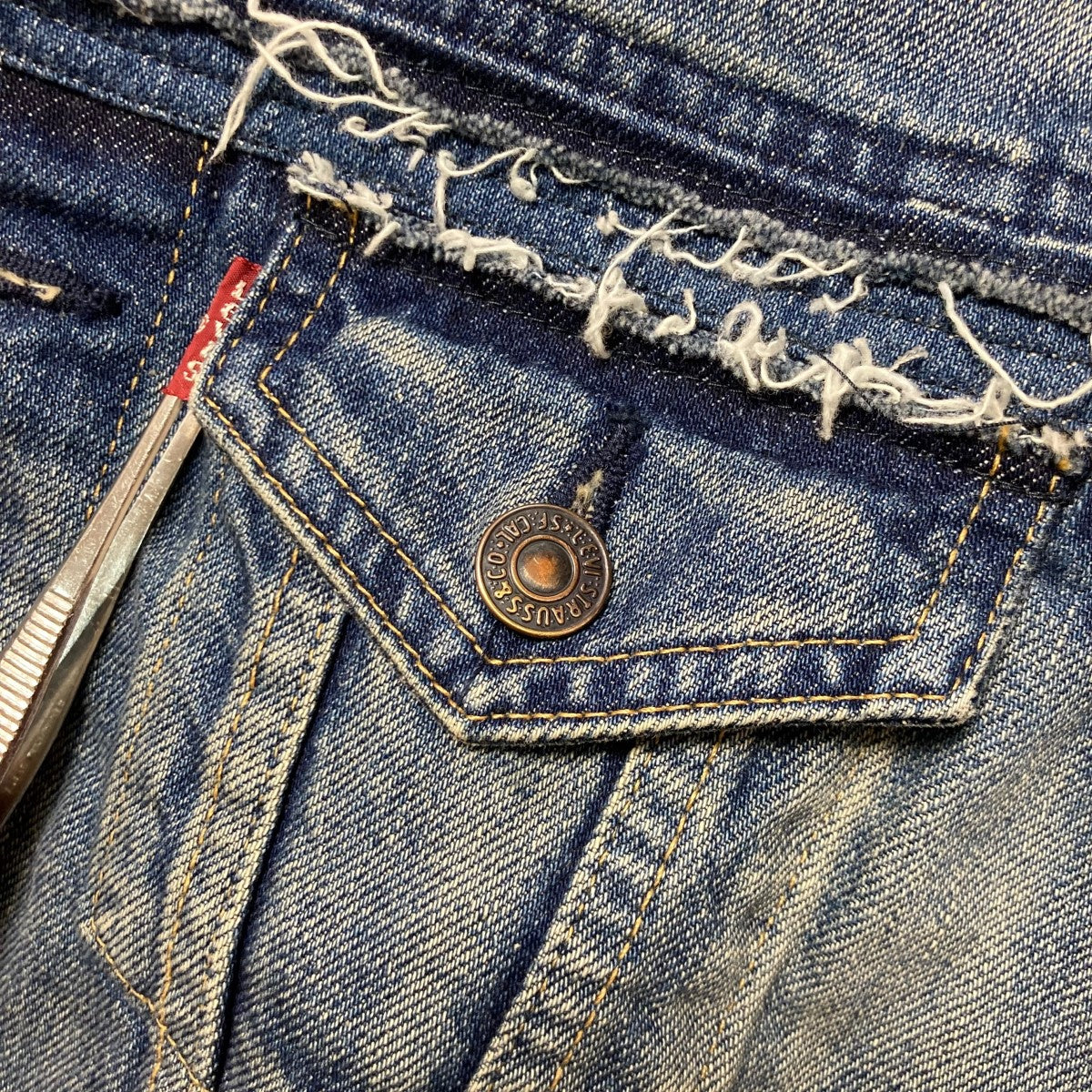25SSLevi’sWネーム 綿デニムジャケットデニムジャケットJO―J202