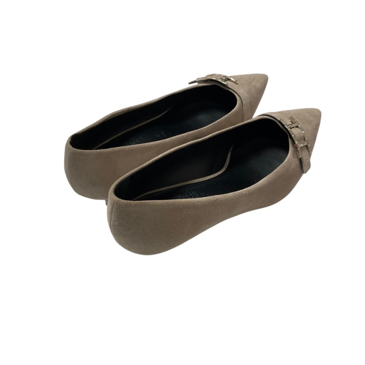 HERMES(エルメス) アピ バックルポインテッドトゥパンプス