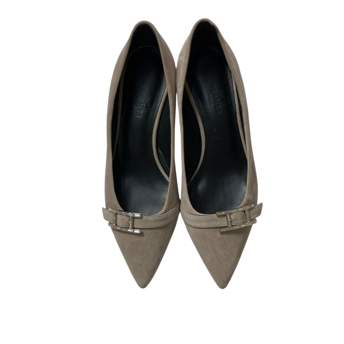 HERMES(エルメス) アピ バックルポインテッドトゥパンプス