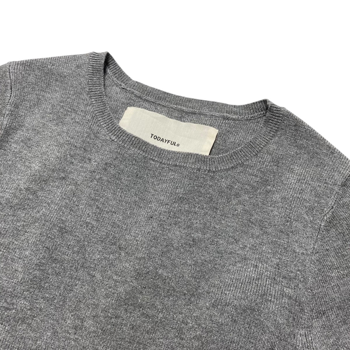 TODAYFUL(トゥデイフル) 24AWCropped Smooth Knitリブニット