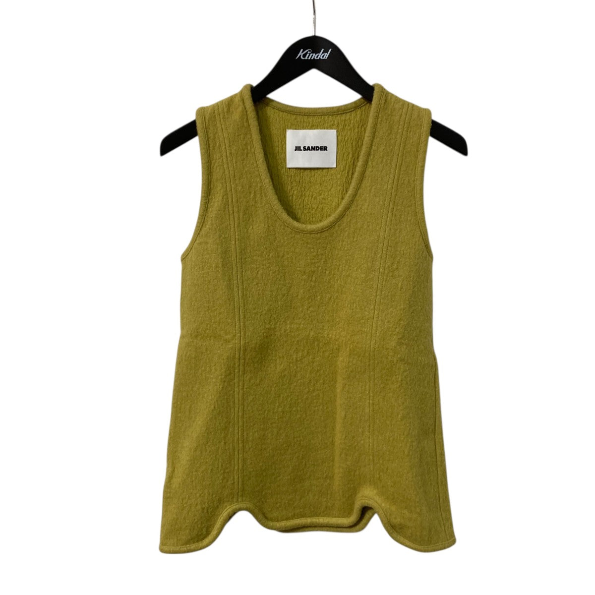JIL SANDER 23AWウールコットンタンクトップ 古着・中古-1枚目のアイテム画像
