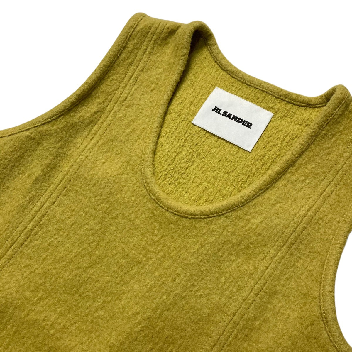 JIL SANDER 23AWウールコットンタンクトップ 古着・中古-3枚目のアイテム画像