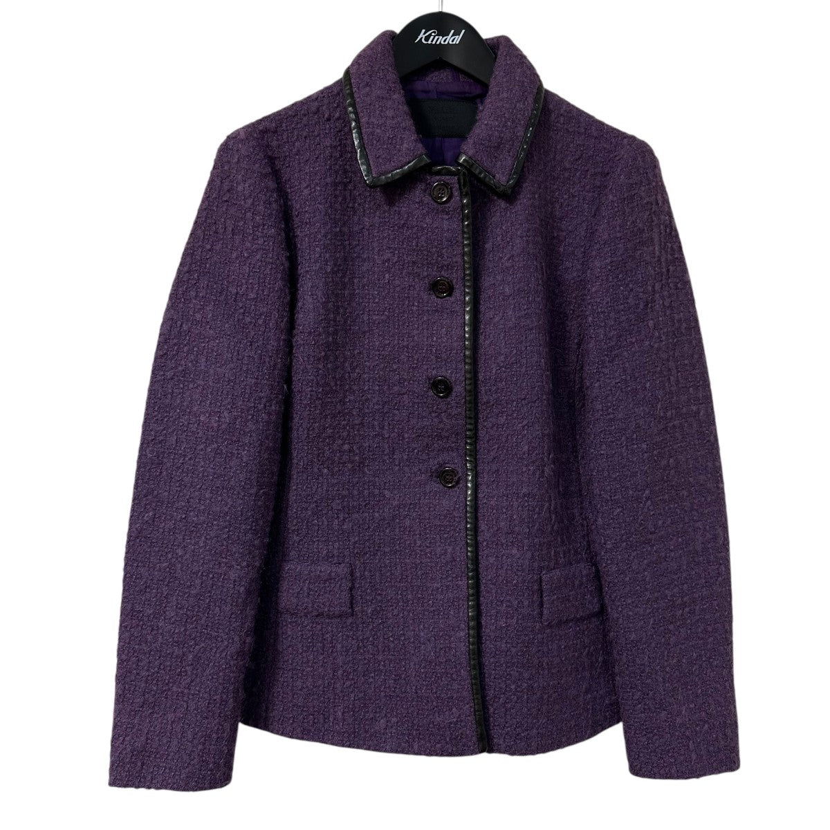 PRADA(プラダ) ツイードジャケット パープル サイズ 44｜【公式
