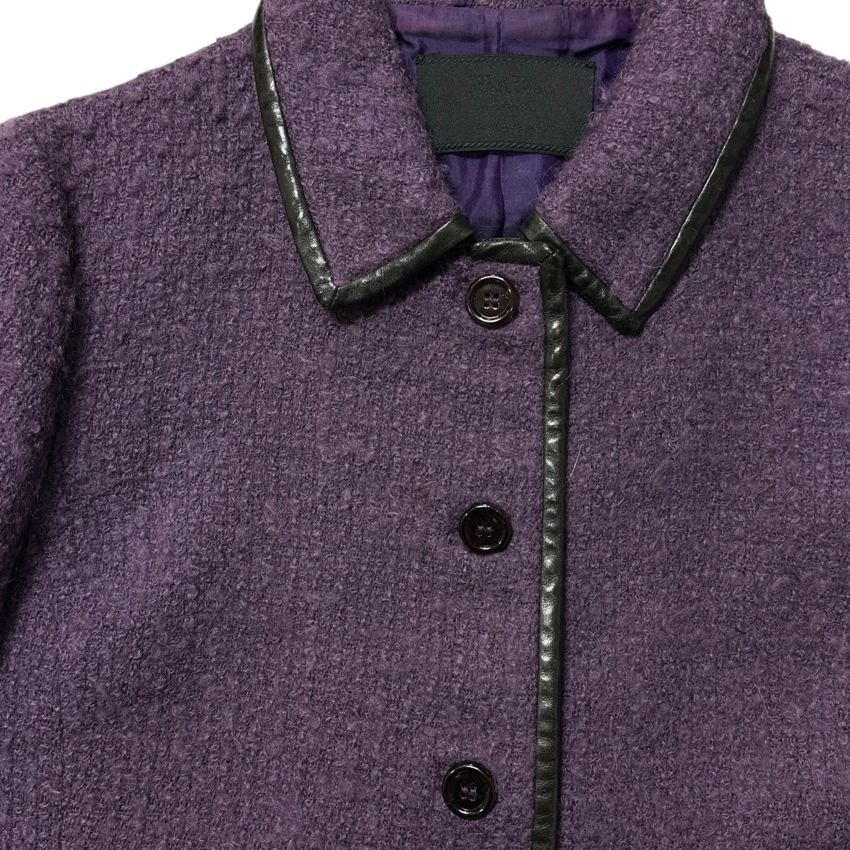 PRADA(プラダ) ツイードジャケット パープル サイズ 44｜【公式