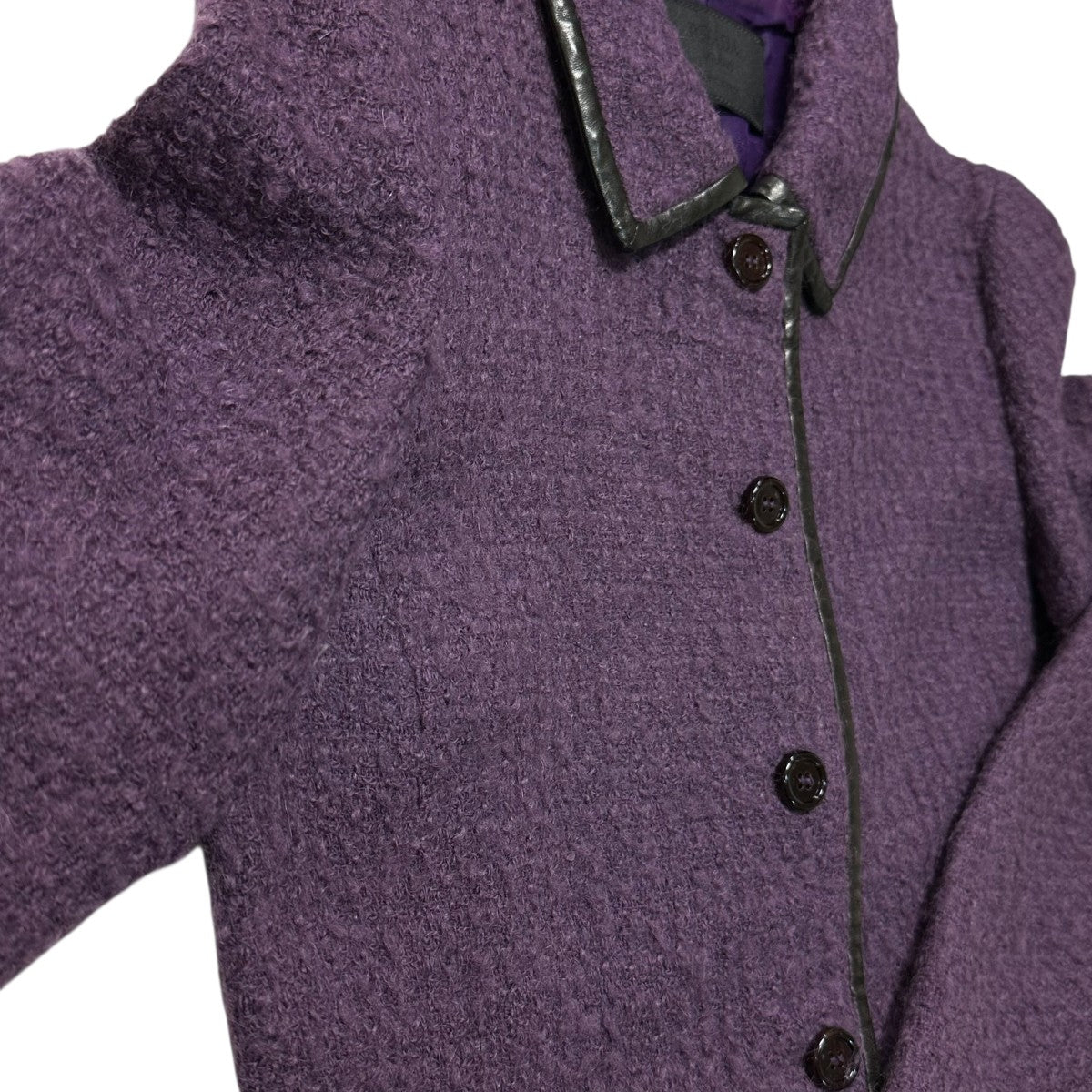 PRADA(プラダ) ツイードジャケット パープル サイズ 44｜【公式