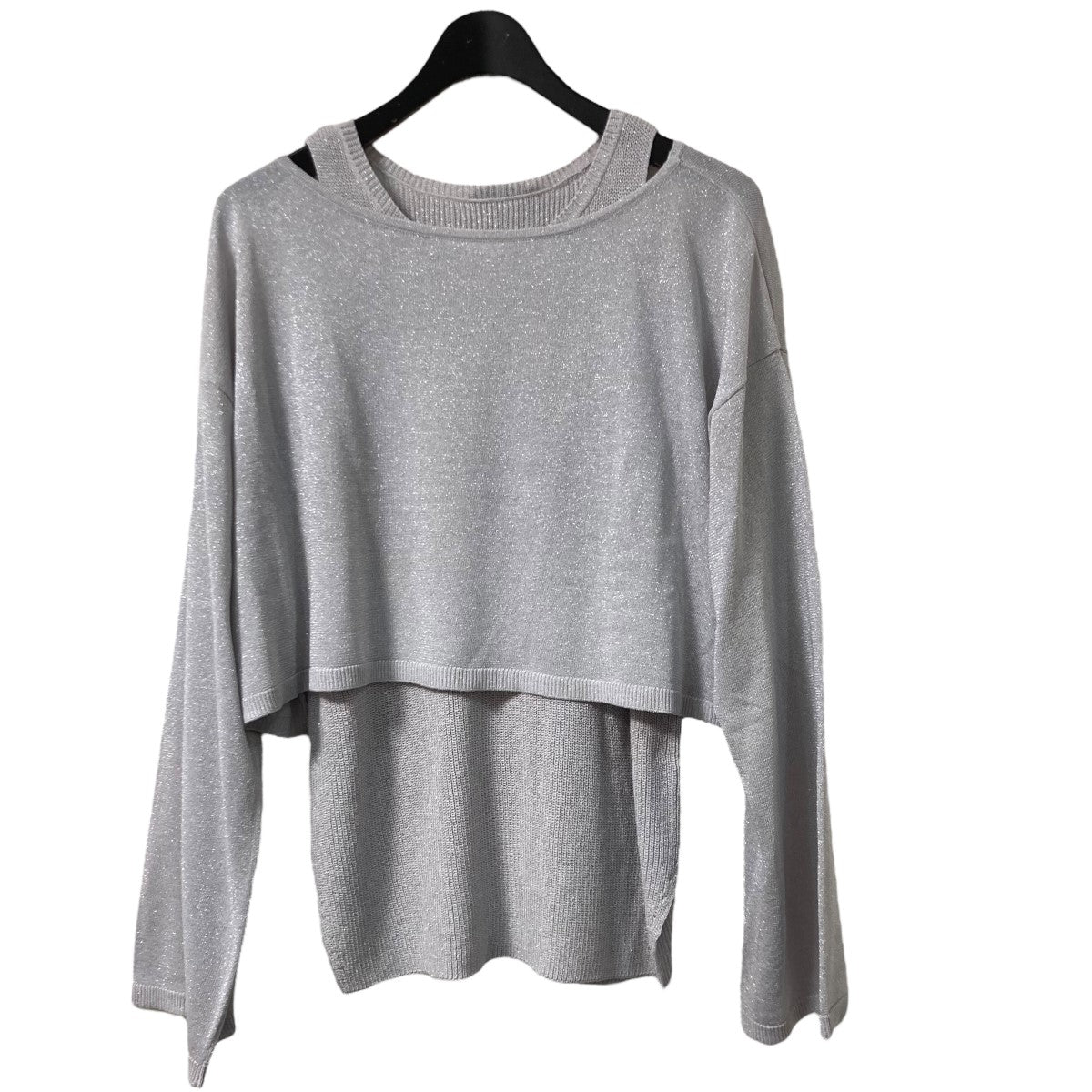 マルゥ ユナイテッドアローズ MARW UNITED ARROWS ラメ アンサンブルニット アンサンブルニット 9113 699 0027 シルバー MARW UNITED ARROWS(マルゥ ユナイテッドアローズ) ラメ