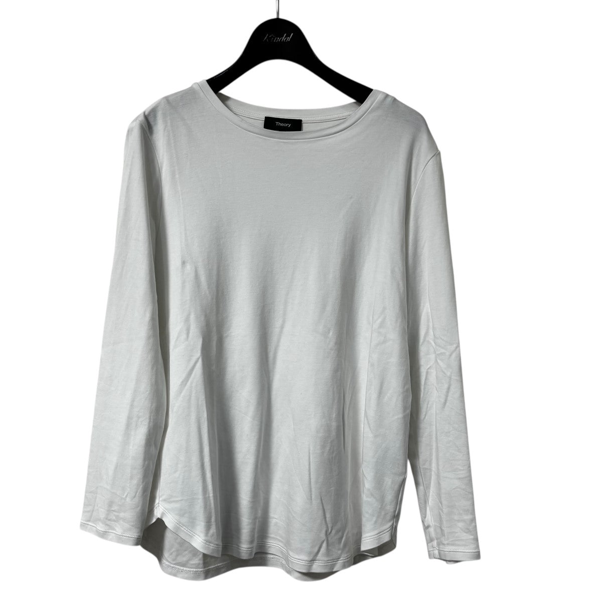 theory(セオリー) ラウンドヘムロングスリーブカットソーコットン